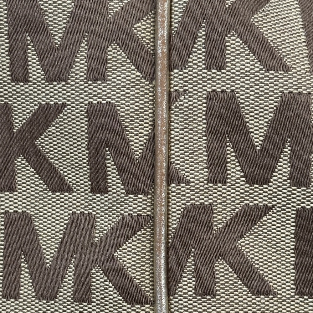 Michael Kors Tan and Cream Logo Tote - Picture 11 of 17